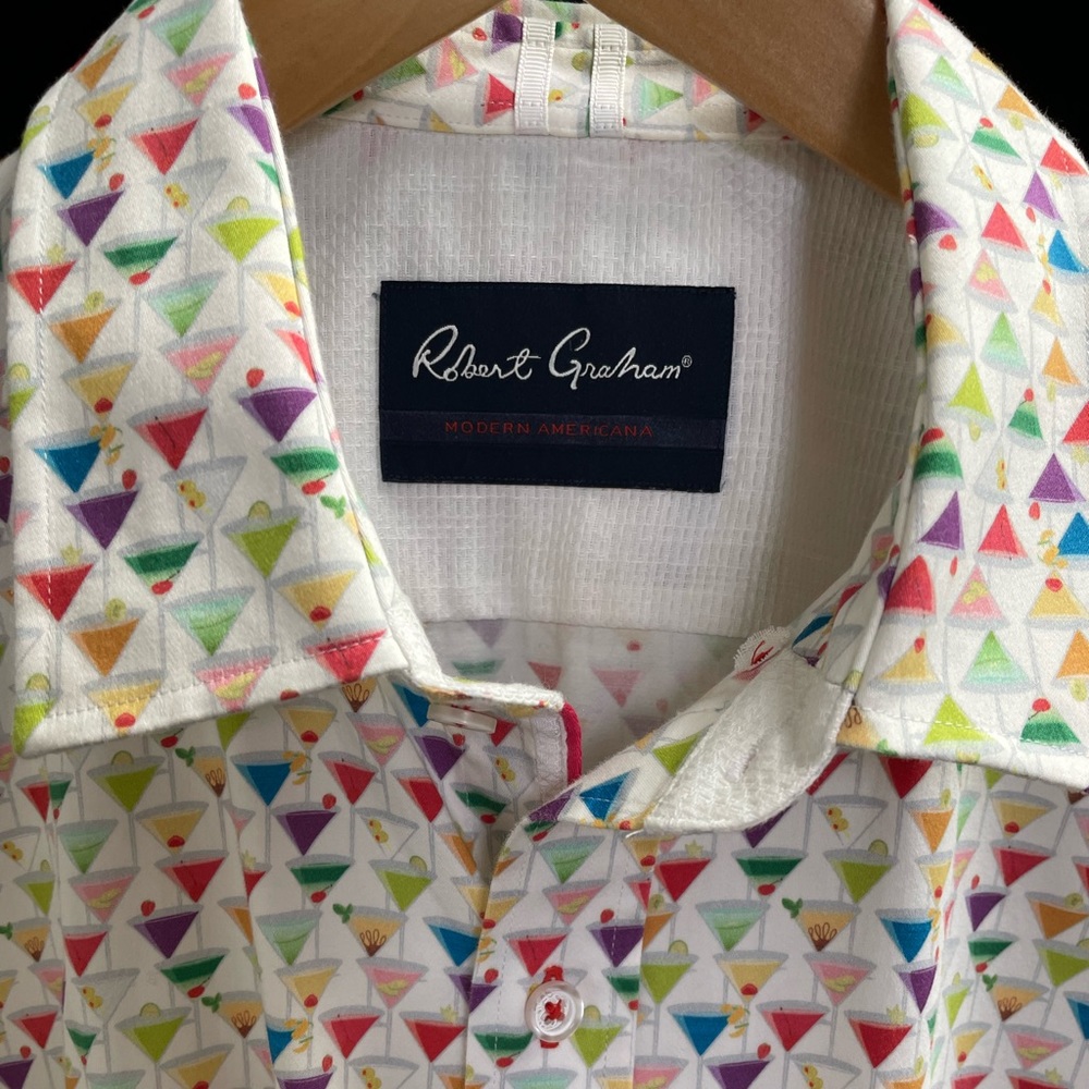 Robert Graham Happy Hour Cocktail Shirt